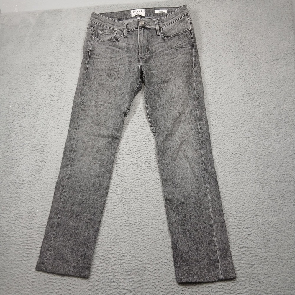 FRAME Denim Jeans Mens 32 Gray L'Homme Badlands‎ Stretch Made in USA LMH756